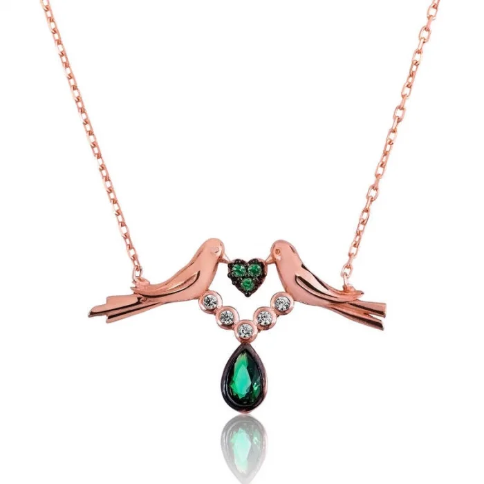 Supertrend Gümüş Sevgi Kuşu Bayan Kolye