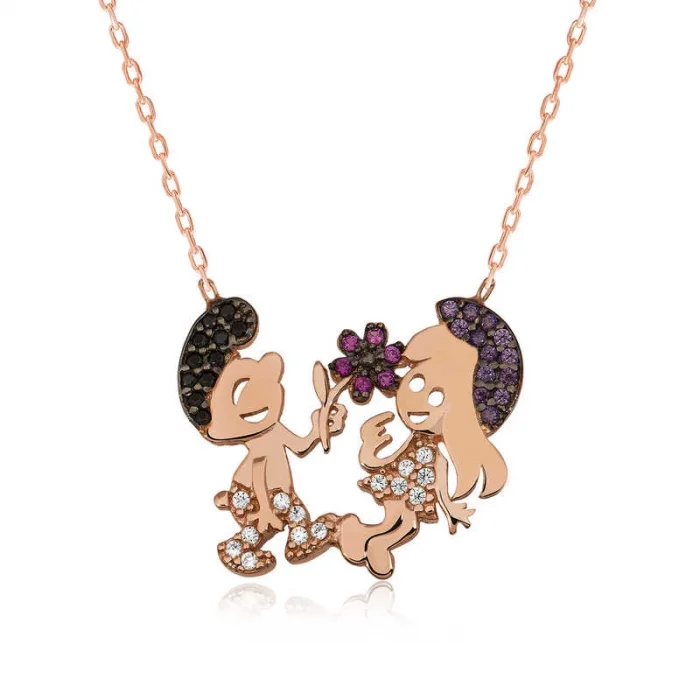 Supertrend Gümüş Şirinler Bayan Kolye