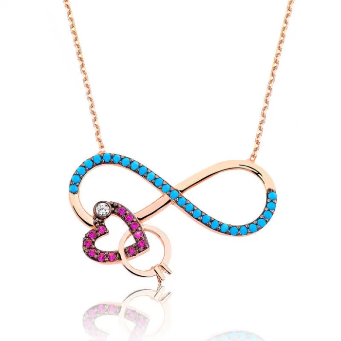 Supertrend Gümüş Sonsuz Aşk Bayan Kolye