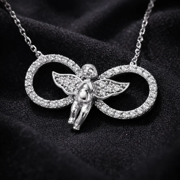 Supertrend Gümüş Sonsuzluk Melek Bayan Kolye