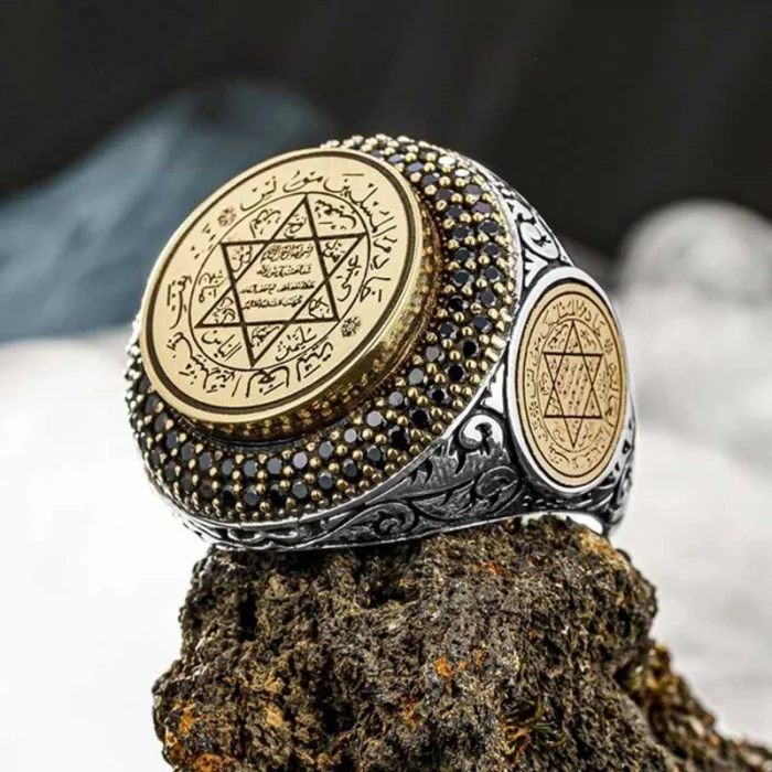 Supertrend Gümüş Süleyman Mührü Erkek Yüzük