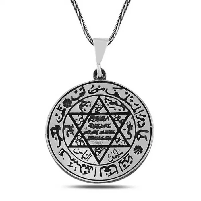 Supertrend Gümüş Süleyman Mührü Kolye