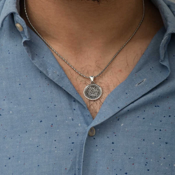 Supertrend Gümüş Süleyman Mührü Kolye
