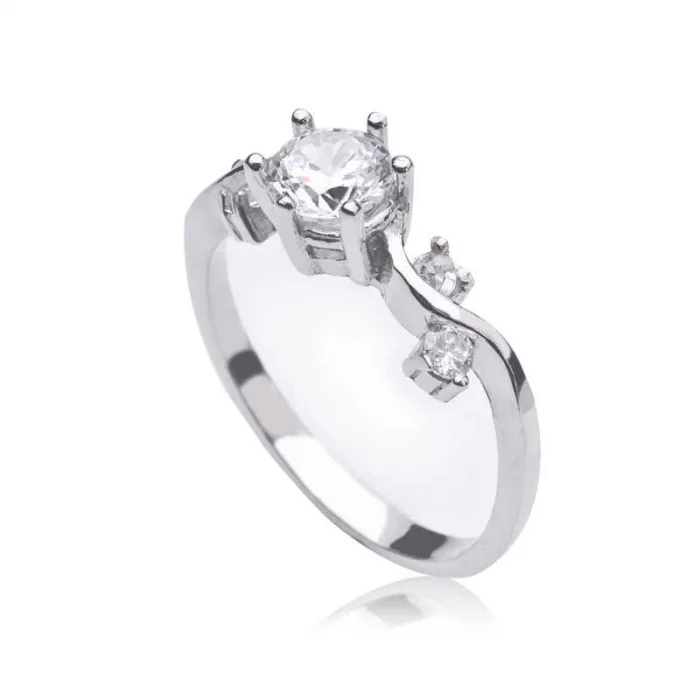 Supertrend Gümüş Tek Taş Bayan Yüzük