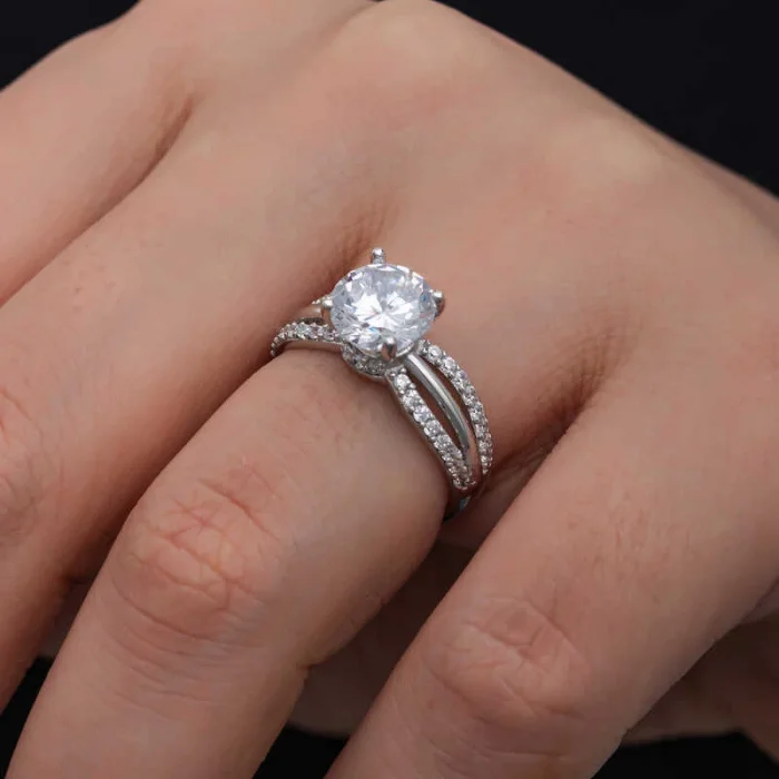 Supertrend Gümüş Tek Taş Kadın Yüzük