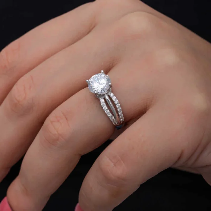 Supertrend Gümüş Tek Taş Kadın Yüzük