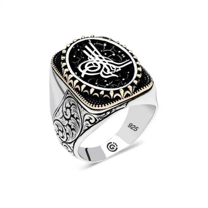 Supertrend Gümüş Tuğra Oval Erkek Yüzük