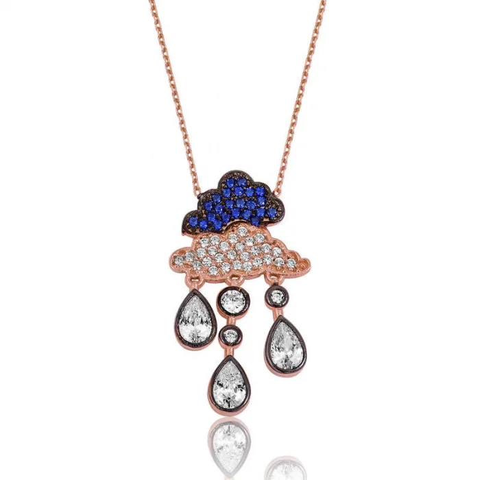 Supertrend Gümüş Yağmur Bulutu Kolye