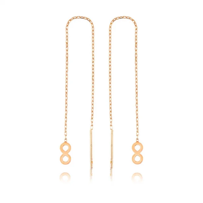 Supertrend Gümüş Zincirli Sonsuzluk Küpe