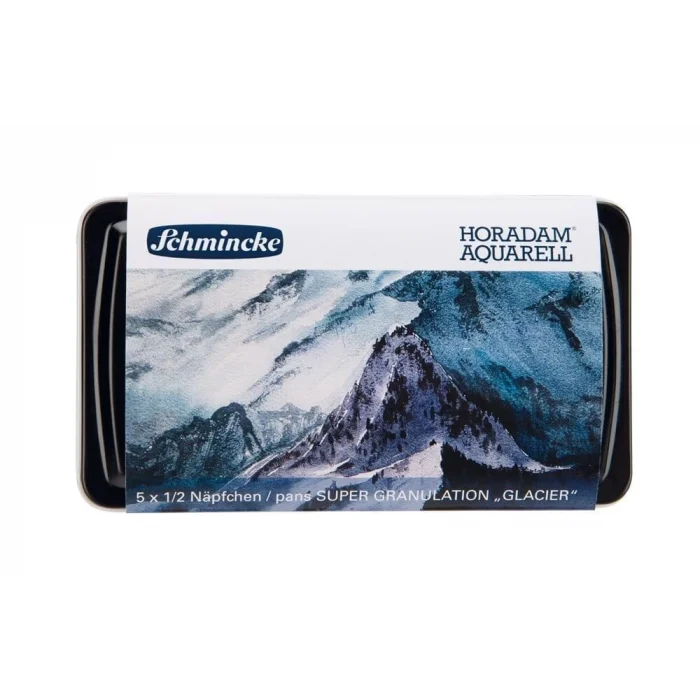 Supertrend Horadam Aquarell Taş Tablet Sulu Boya Seti Supergranulation Glacier Yarım Tablet 5 Renk Metal Kutu