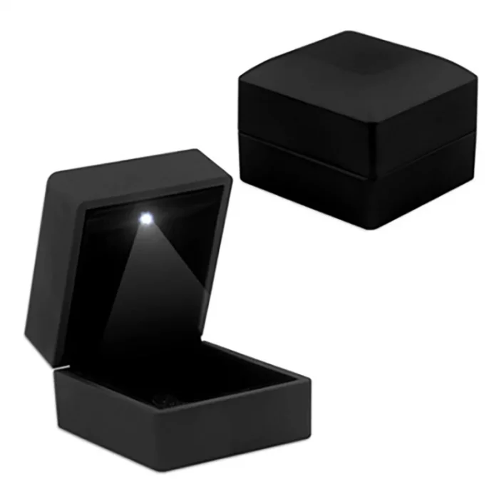 Supertrend Işıklı Siyah Renk Yüzük Kutusu
