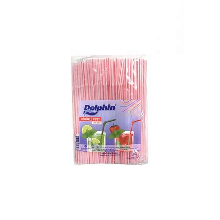 Supertrend Körüklü Plastik Pipet 5mm x 22cm - 200 Adet