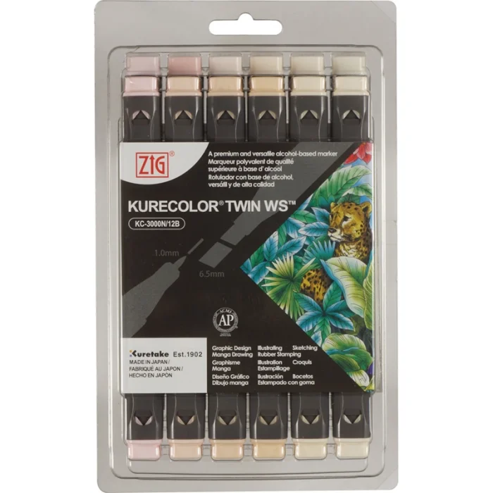 Supertrend Kurecolor Twin S Marker Kalem Seti 12 Renk NEUTRAL & NATURAL COLORS