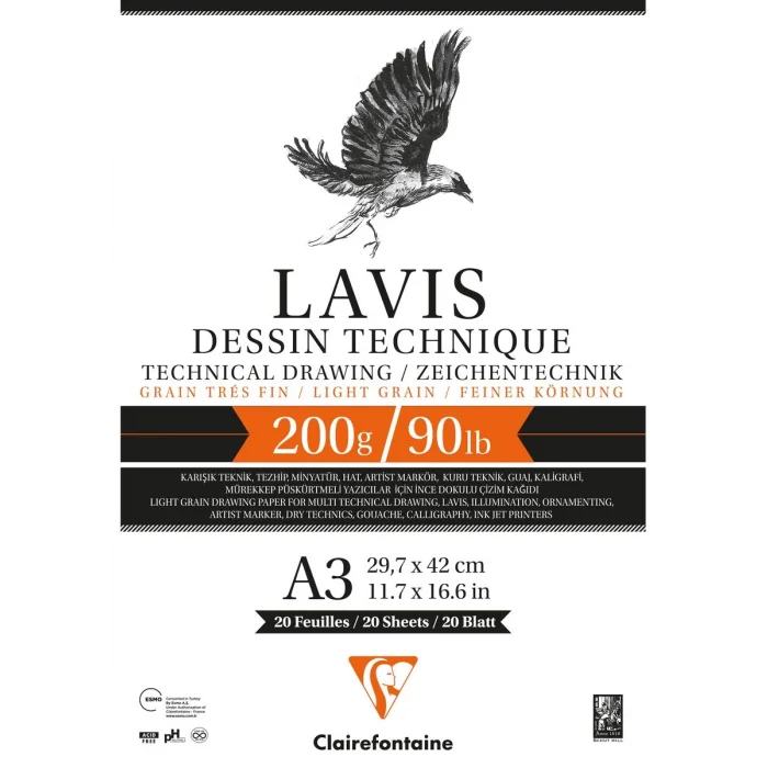 Supertrend Lavis Multi Teknik Eskiz Çizim Defteri 200 gr. A3 20 yp.