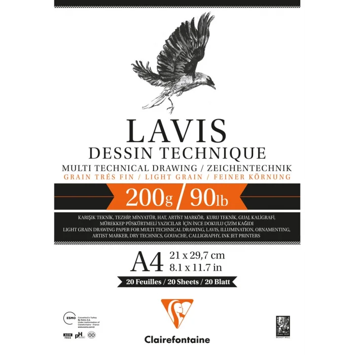 Supertrend Lavis Multi Teknik Eskiz Çizim Defteri 200 gr. A4 20 yp.