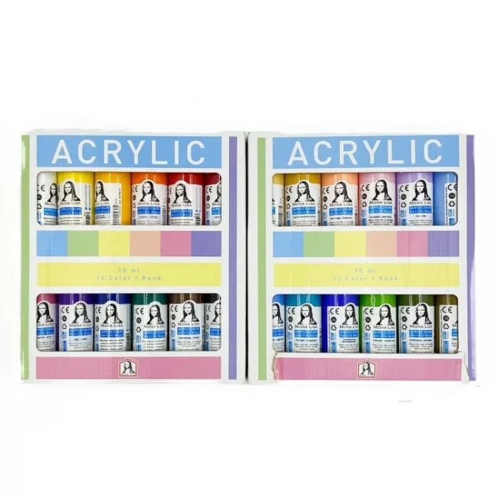 Supertrend Mona Lisa Akrilik Boya Seti 24 Normal Renk x 70 ml.