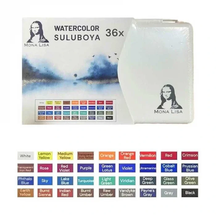 Supertrend Mona Lisa Profesyonel Tablet Sulu Boya Seti 36 Renk