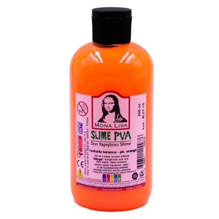 Supertrend Mona Lisa Slime Jeli 250 ml. Fosforlu Turuncu