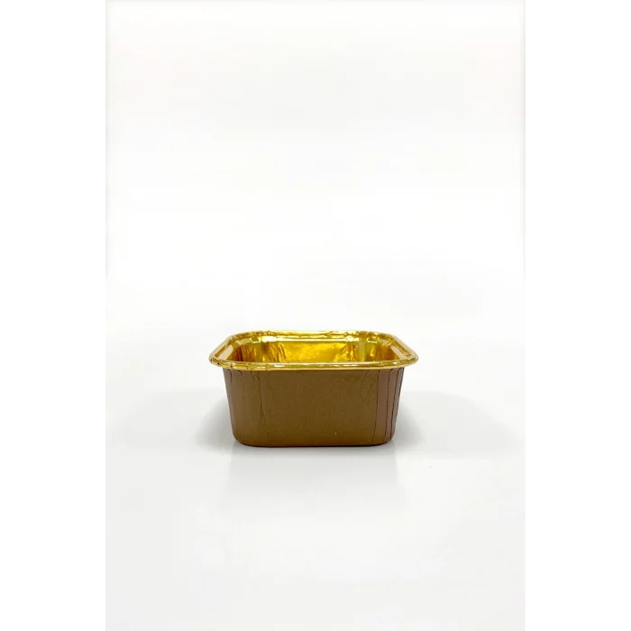 Supertrend Muffin Kek Kapsülü Kare Kahverengi-Altın 25li