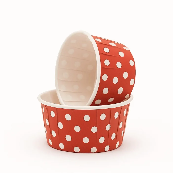 Supertrend Muffin-Kek Kapsülü Kırmızı Puantiyeli 25li