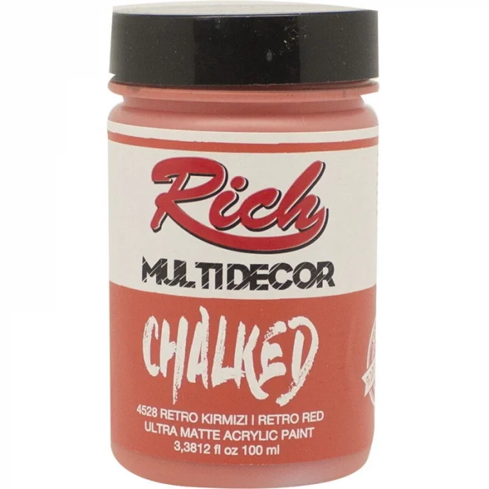 Supertrend Multi Decor Chalked Akrilik Boya 100 cc. 4528 RETRO KIRMIZI