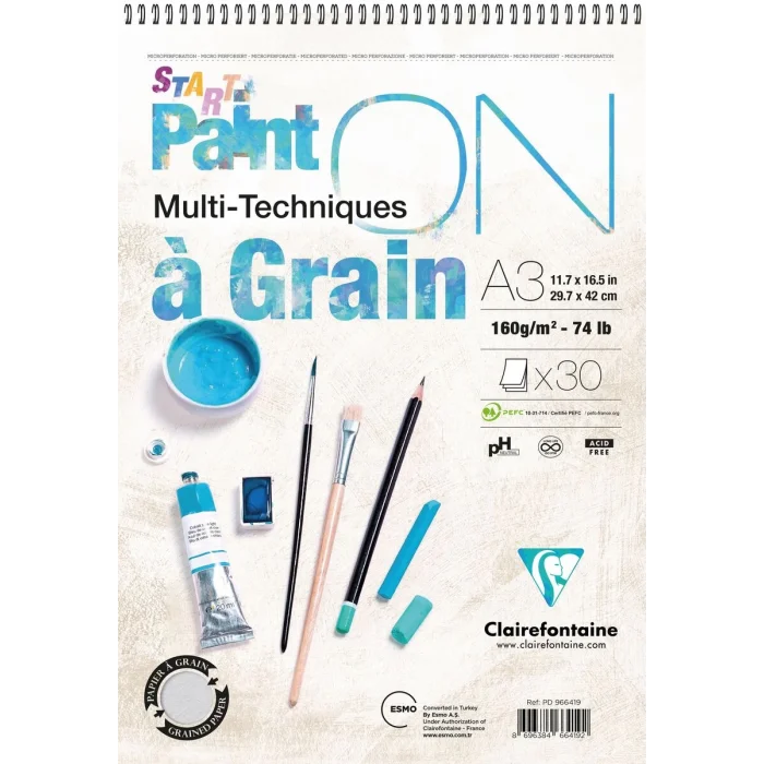 Supertrend PaintOn a Grain Start Eskiz Çizim Defteri 160 gr. A3 30 yp.
