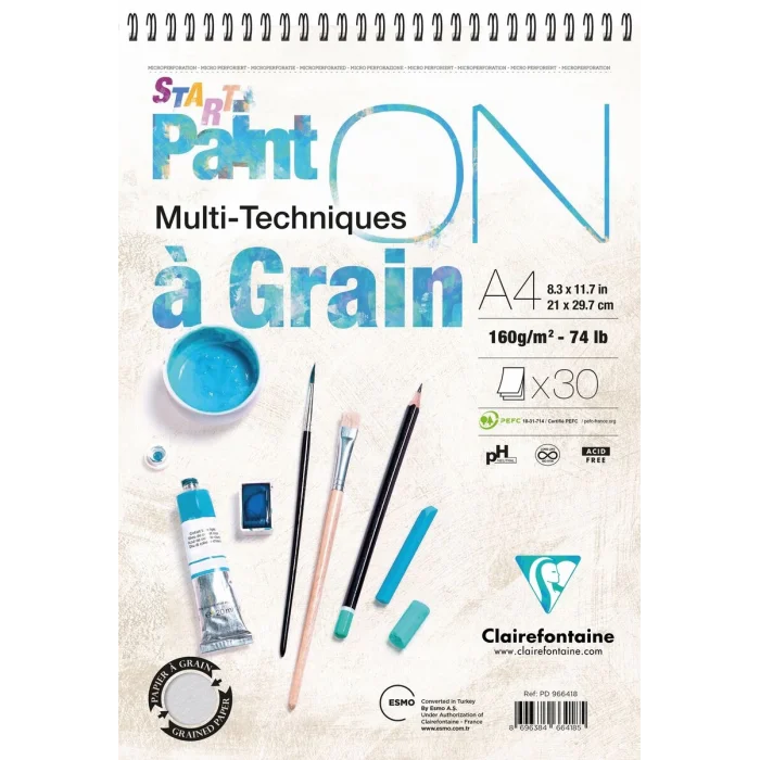 Supertrend PaintOn a Grain Start Eskiz Çizim Defteri 160 gr. A4 30 yp.