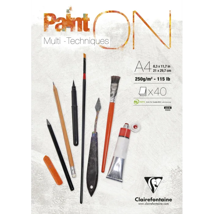 Supertrend PaintOn Multi-Techniques Karışık Teknik Eskiz Çizim Defteri 250 gr. A4 50 yp.