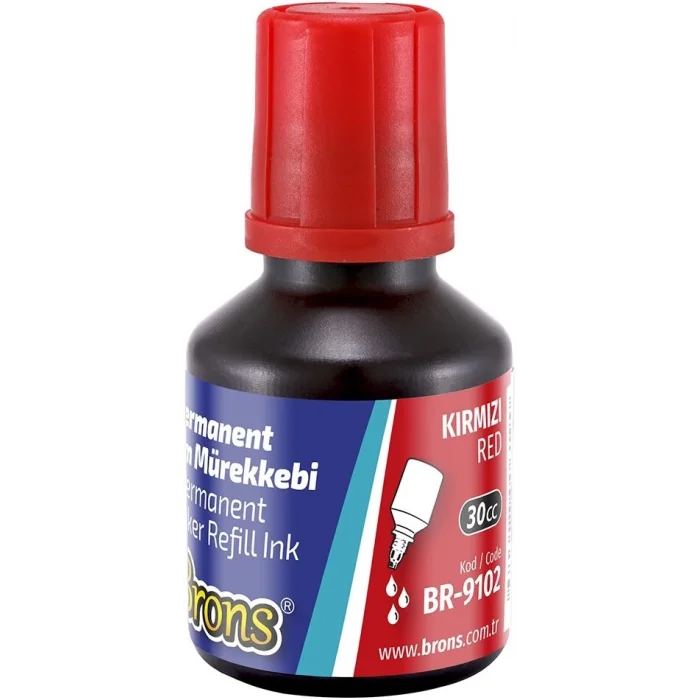 Supertrend Permanent Marker Mürekkebi 30 cc. KIRMIZI