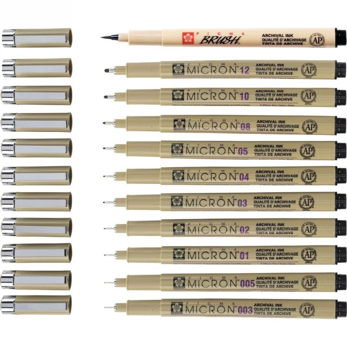 Supertrend Pigma Micron Çizim Kalemi Seti 11li