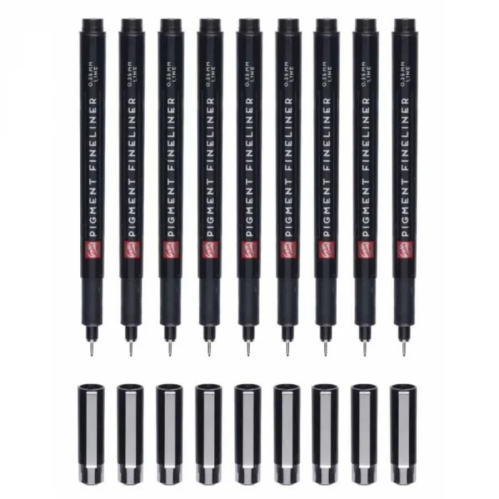 Supertrend Pigment Fineliner Teknik Çizim Kalemi Seti 9lu