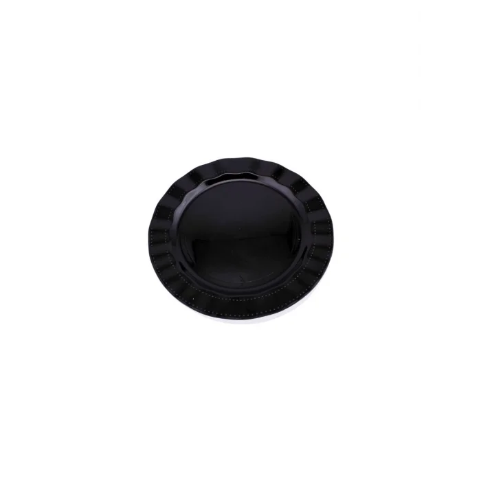 Supertrend Plastik Kalın Tabak Büyük 26cm Siyah 6 Adet