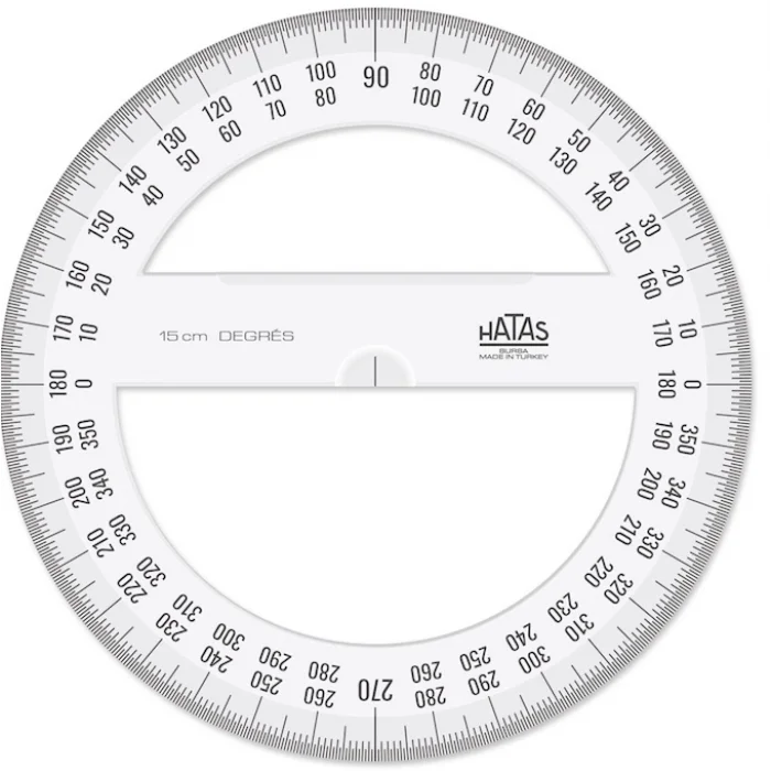 Supertrend Plastik Minkale 360 Derece Açı Ölçer 15 cm.