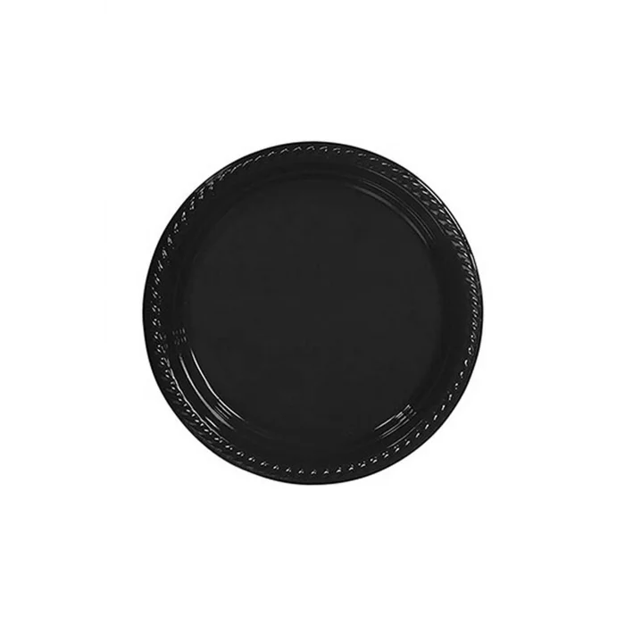 Supertrend Plastik Tabak Siyah 22cm 25li