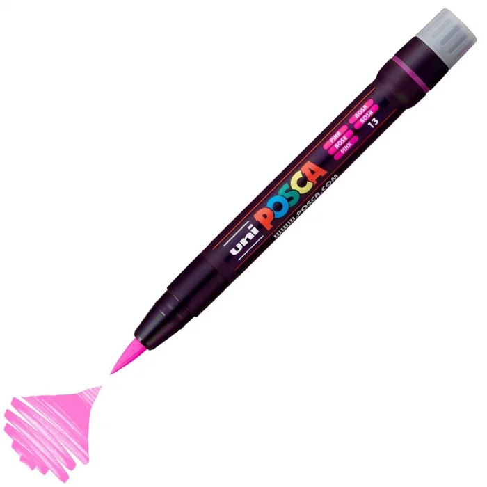 Supertrend Posca PCF-350 Boyama Markörü 1-10 mm. Fırça Uç PEMBE