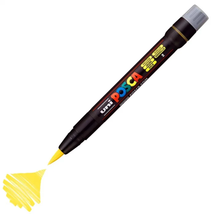 Supertrend Posca PCF-350 Boyama Markörü 1-10 mm. Fırça Uç SARI