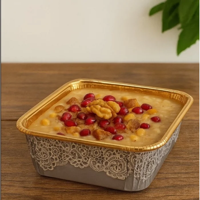 Supertrend Premium Gri Desenler Kare Tatlı Kase 12li