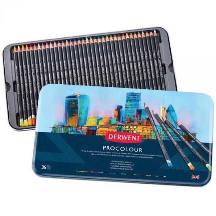 Supertrend Procolour Kuru Boya Kalemi Seti 36lı Teneke Kutu