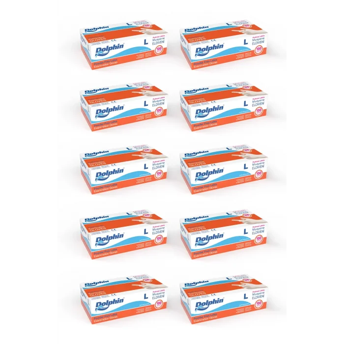 Supertrend Pudrasız Lateks Muayene Eldiveni L Beden 100 Adet x 10 Paket - MDR