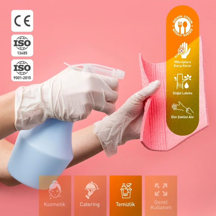 Supertrend Pudrasız Lateks Muayene Eldiveni L Beden 100 Adet x 10 Paket - MDR