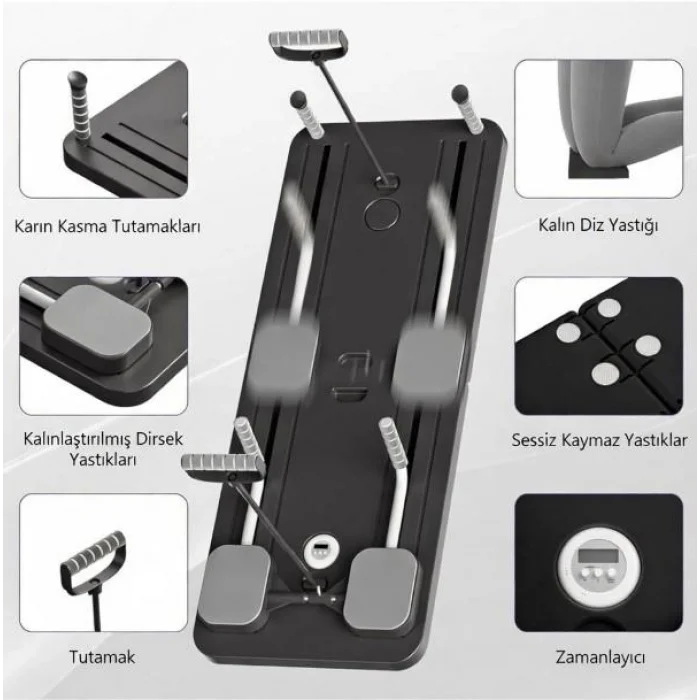 Supertrend Reformer-100 Pilates Reformer Seti Siyah