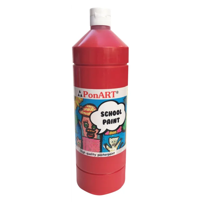 Supertrend School Paint Tempera Boya 1000 ml. PSP-2207 A.KIRMIZI