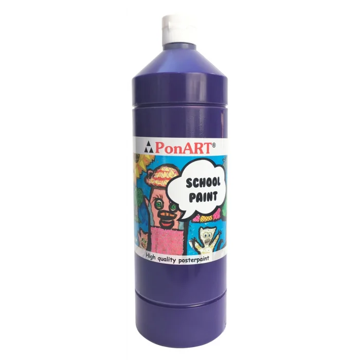 Supertrend School Paint Tempera Boya 1000 ml. PSP-2209 MOR