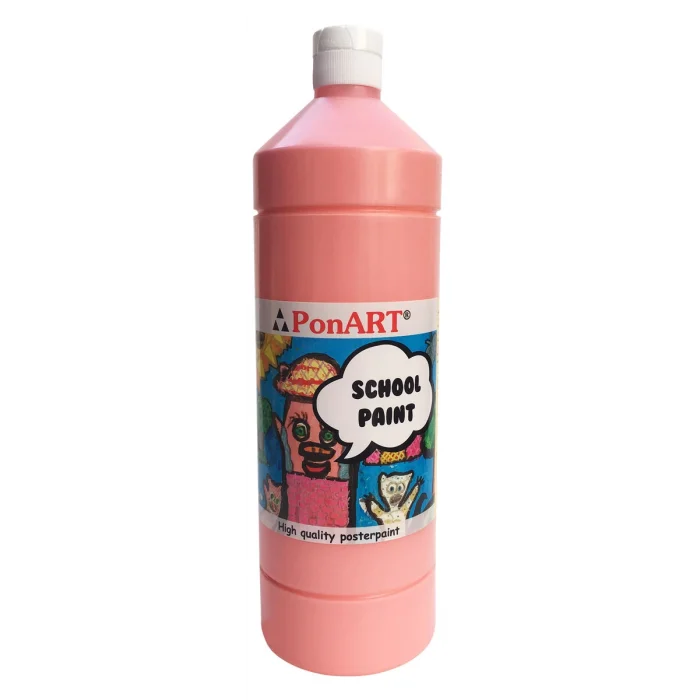 Supertrend School Paint Tempera Boya 1000 ml. PSP-2223 PEMBE
