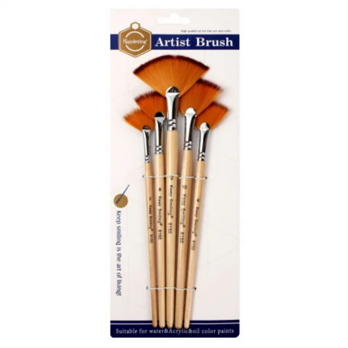 Supertrend Sentetik Yelpaze Fırça Seti 5li