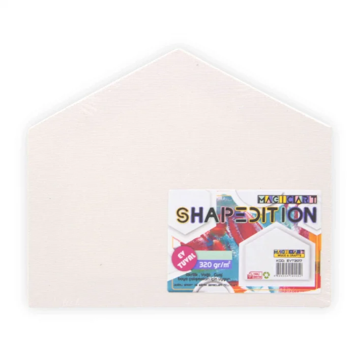 Supertrend Shapedition Beşgen Ev Tuval 10x7 cm.