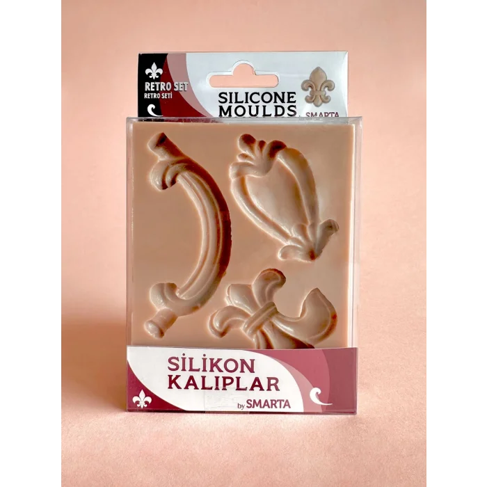 Supertrend Silicone Moulds Silikon Epoksi ve Polimer Kil Kalıbı RETRO SET