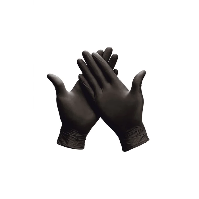 Supertrend Siyah Çok Amaçlı Nitril Muayene Eldiveni M Beden | 10 Paket - MDR