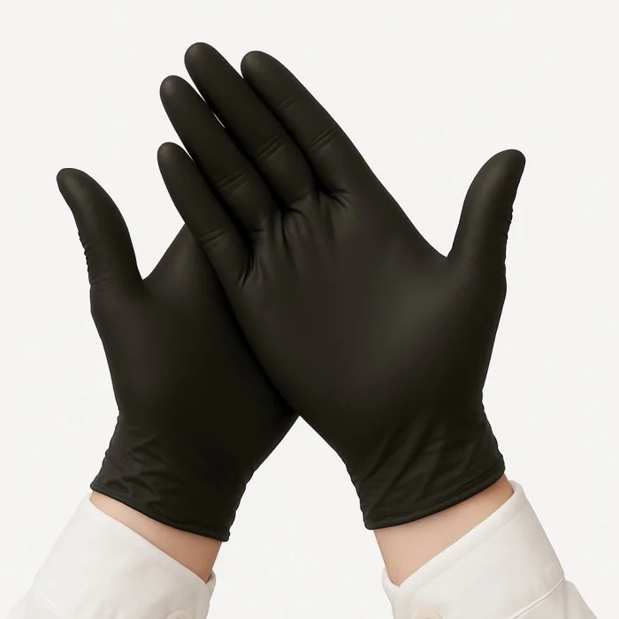 Supertrend Siyah Çok Amaçlı Nitril Muayene Eldiveni M Beden 100 Adet - MDR