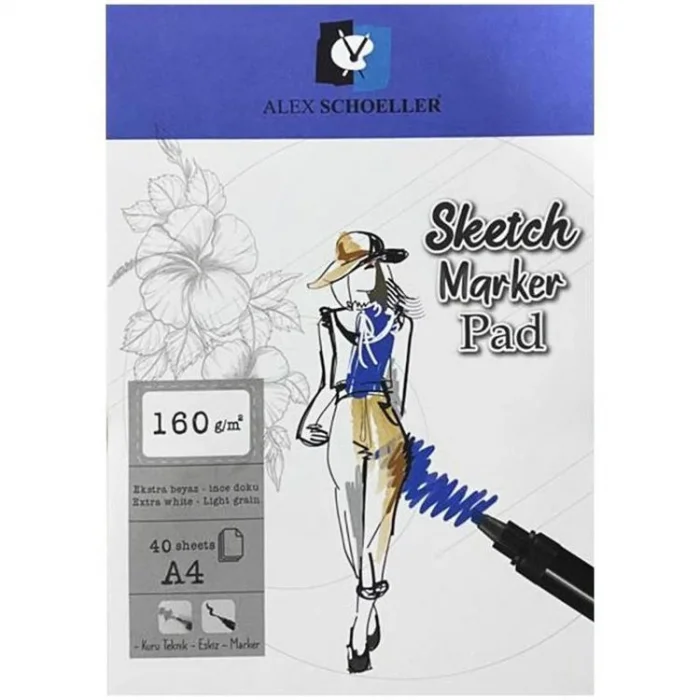 Supertrend Sketch Marker Defteri Pad 160 gr. A4 40 yp.